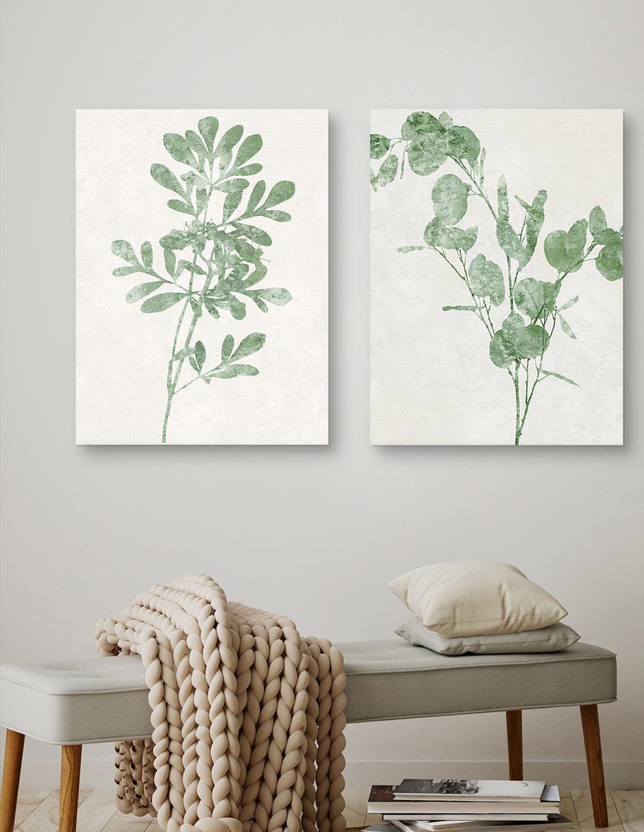 Pintura Naturaleza Verde II técnica mixta 4