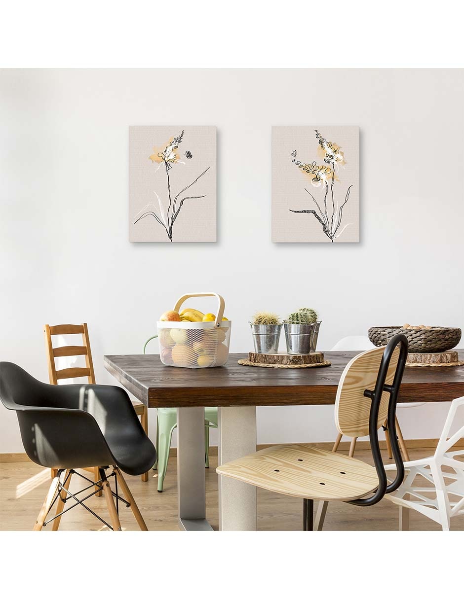 Pintura Planta de verano I técnica mixta 2