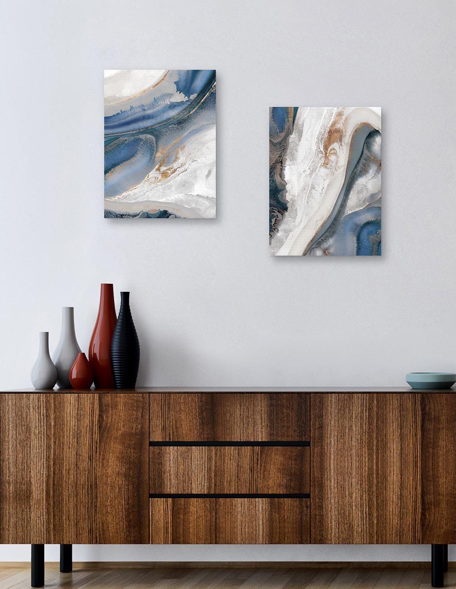 Pintura El Cielo de Plata II técnica mixta 4