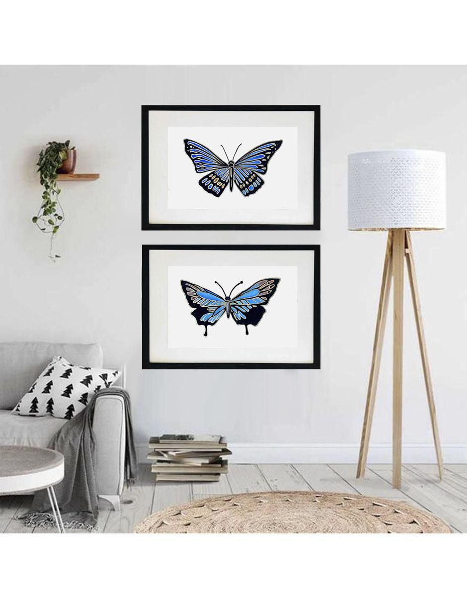 Pintura Butterfly I técnica acrílico Mariposas 4