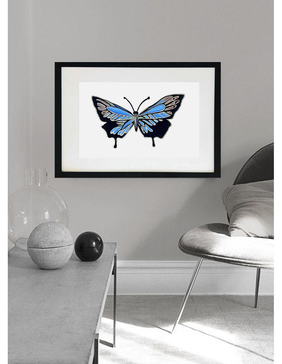 Pintura Butterfly II técnica acrílico 2