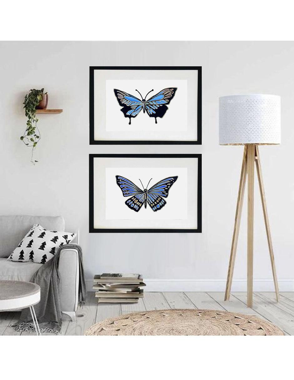Pintura Butterfly II técnica acrílico 4