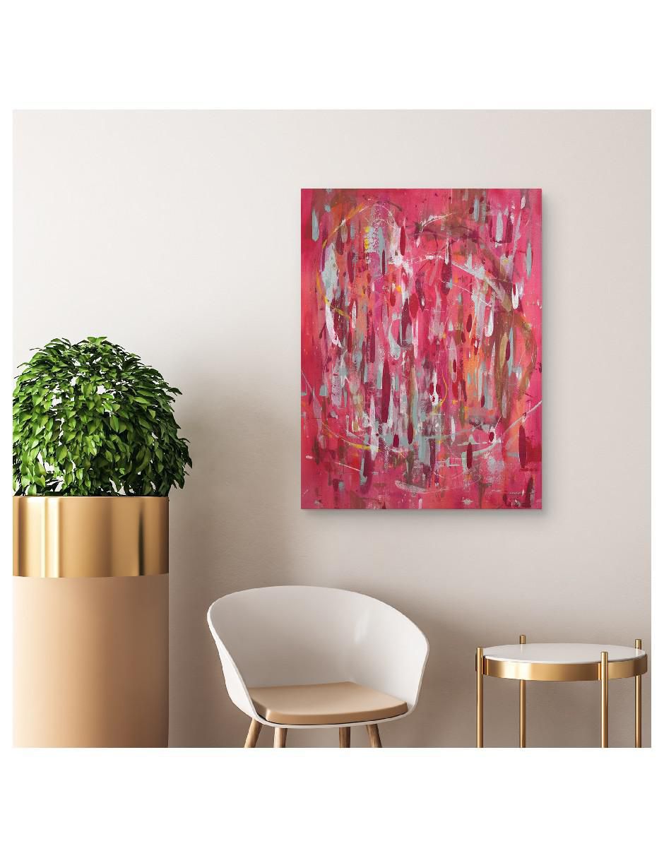 Pintura Alboroto rojo técnica impresión 3