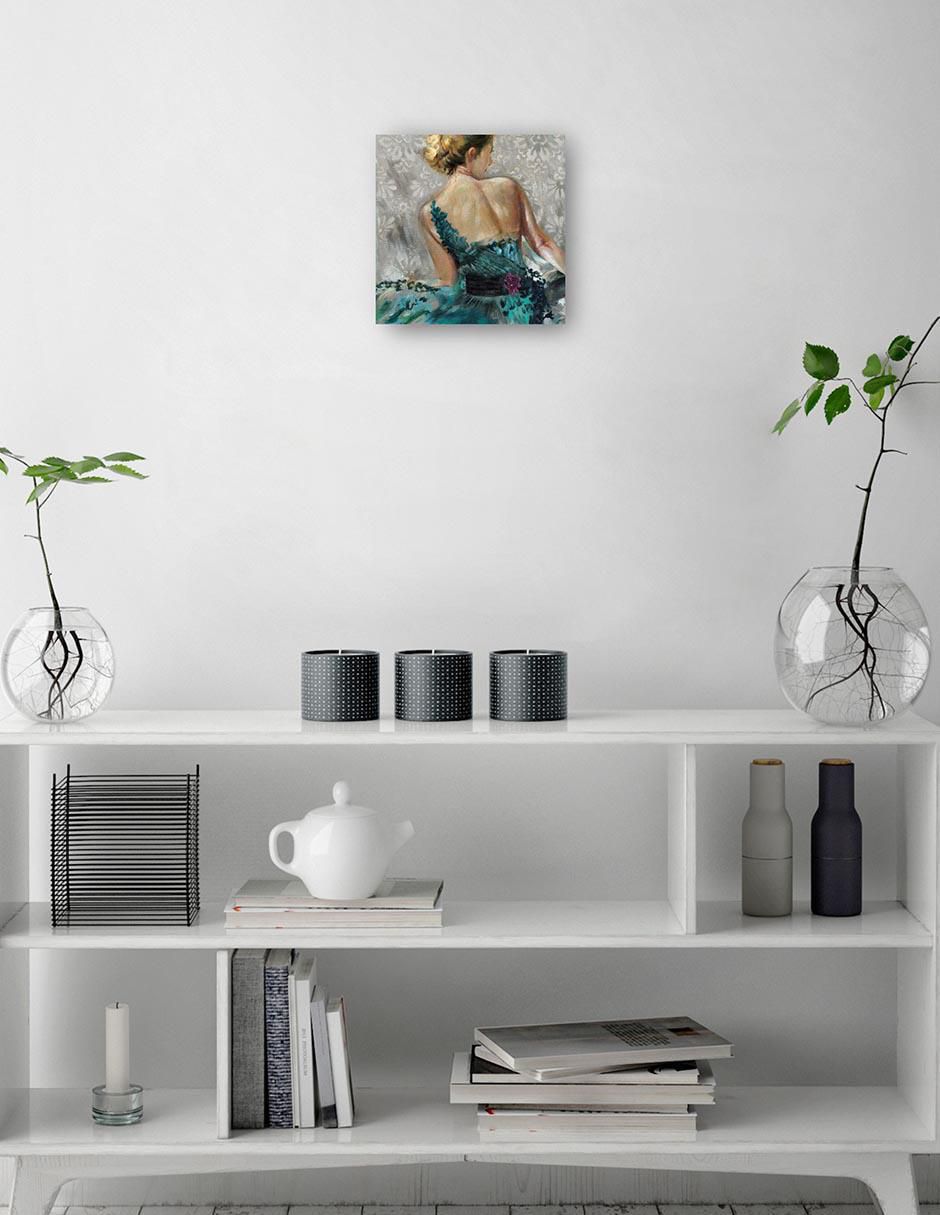 Pintura Elegancia I técnica mixta 2