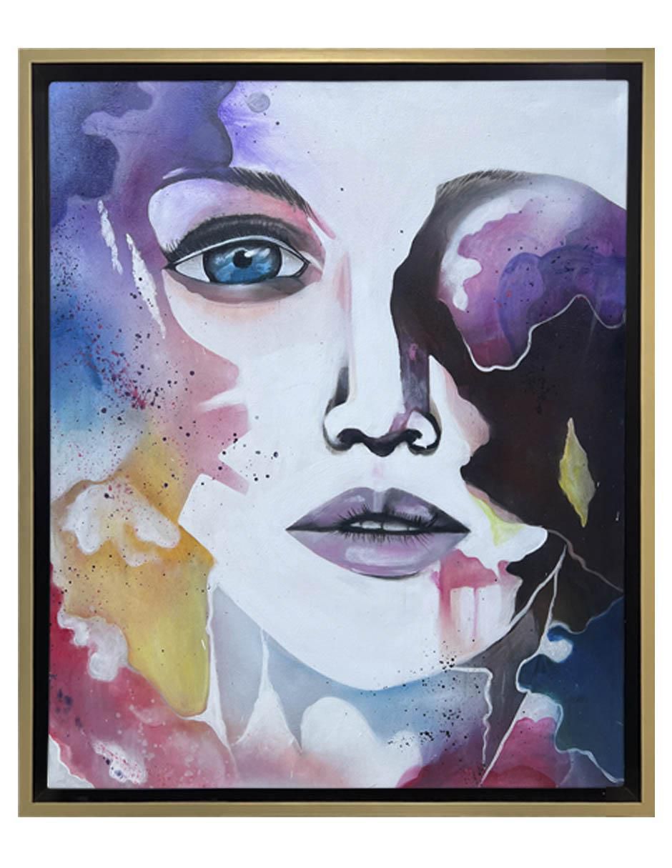 Pintura Sofía técnica mixta Rostros