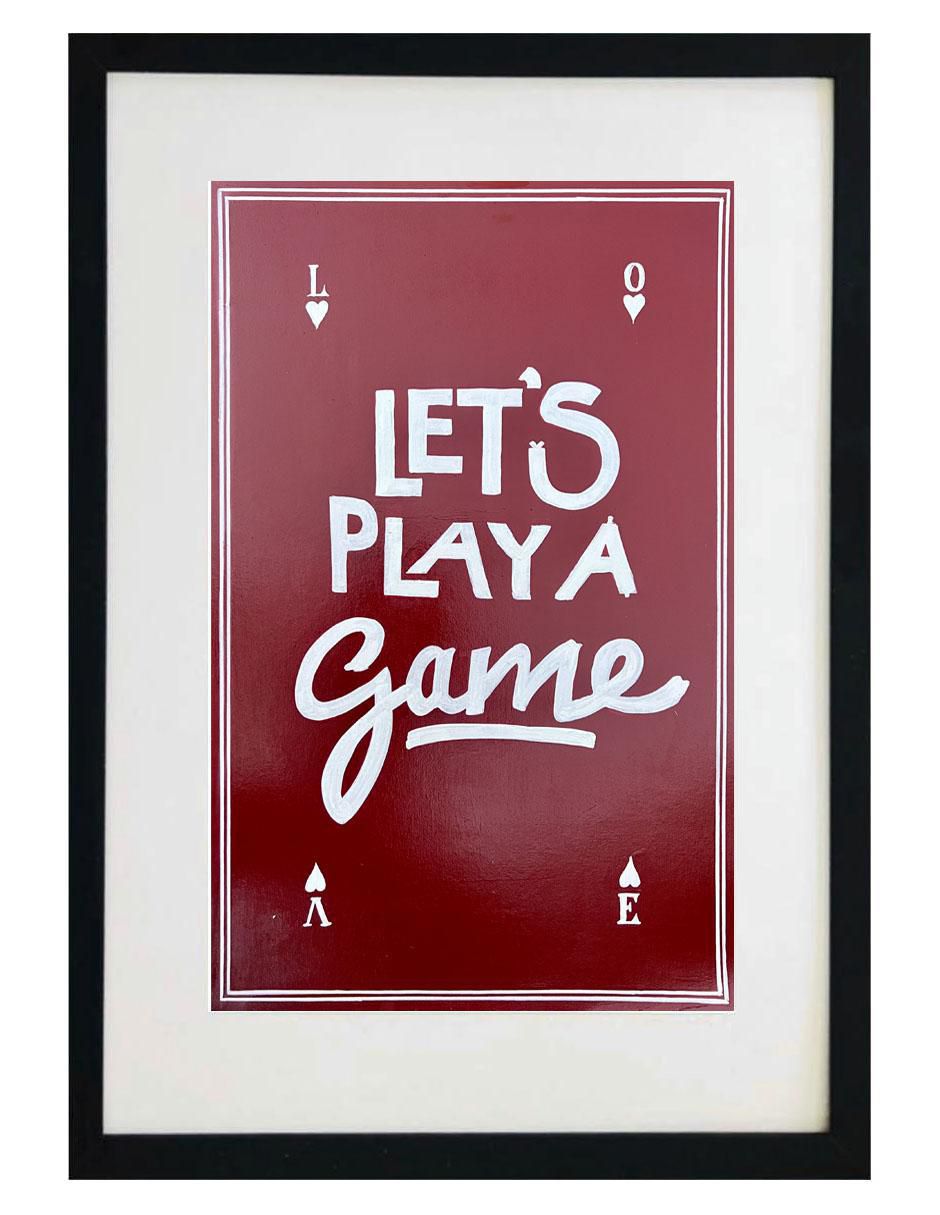 Pintura Let's Play A Game II técnica acrílico Pintura Let's Play A Game II técnica acrílico