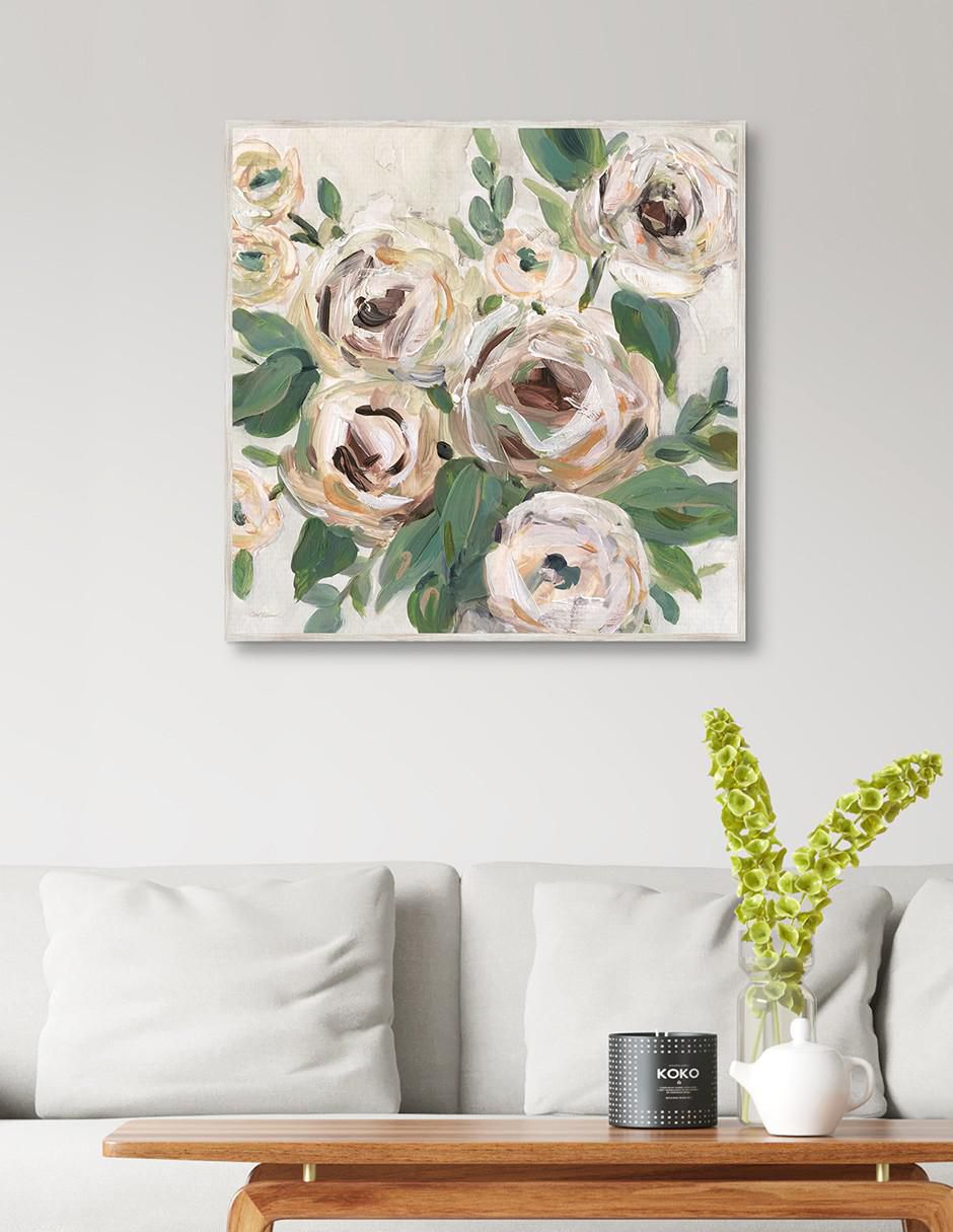 Pintura Profundidad Floral brillante técnica mixta 3