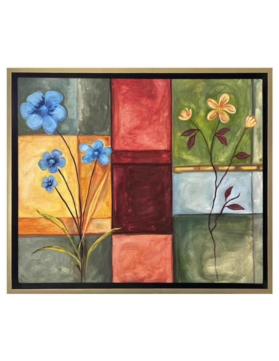Pintura Moments técnica acrílico Flores Pintura Moments técnica acrílico Flores