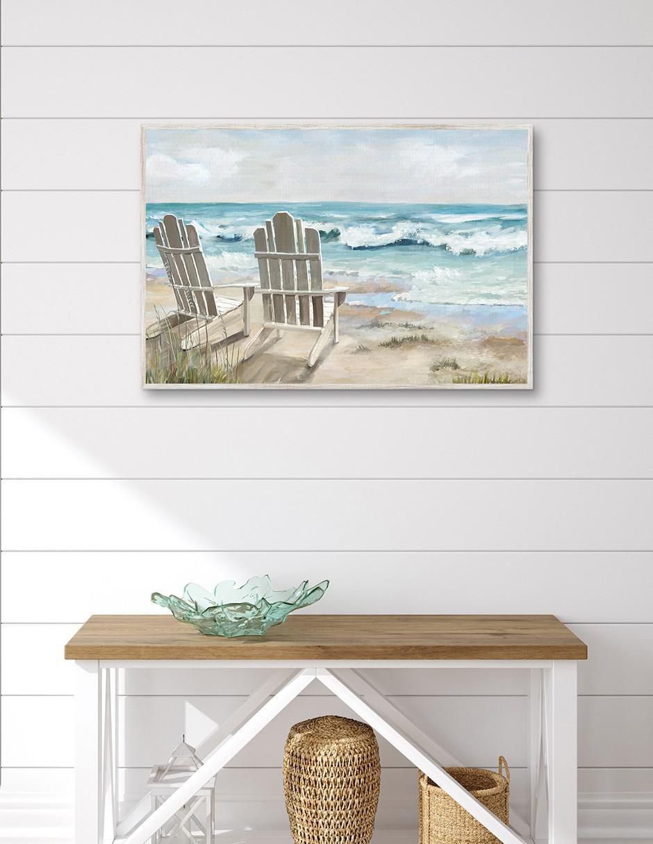 Pintura Sereno técnica mixta Paisaje Playa 3