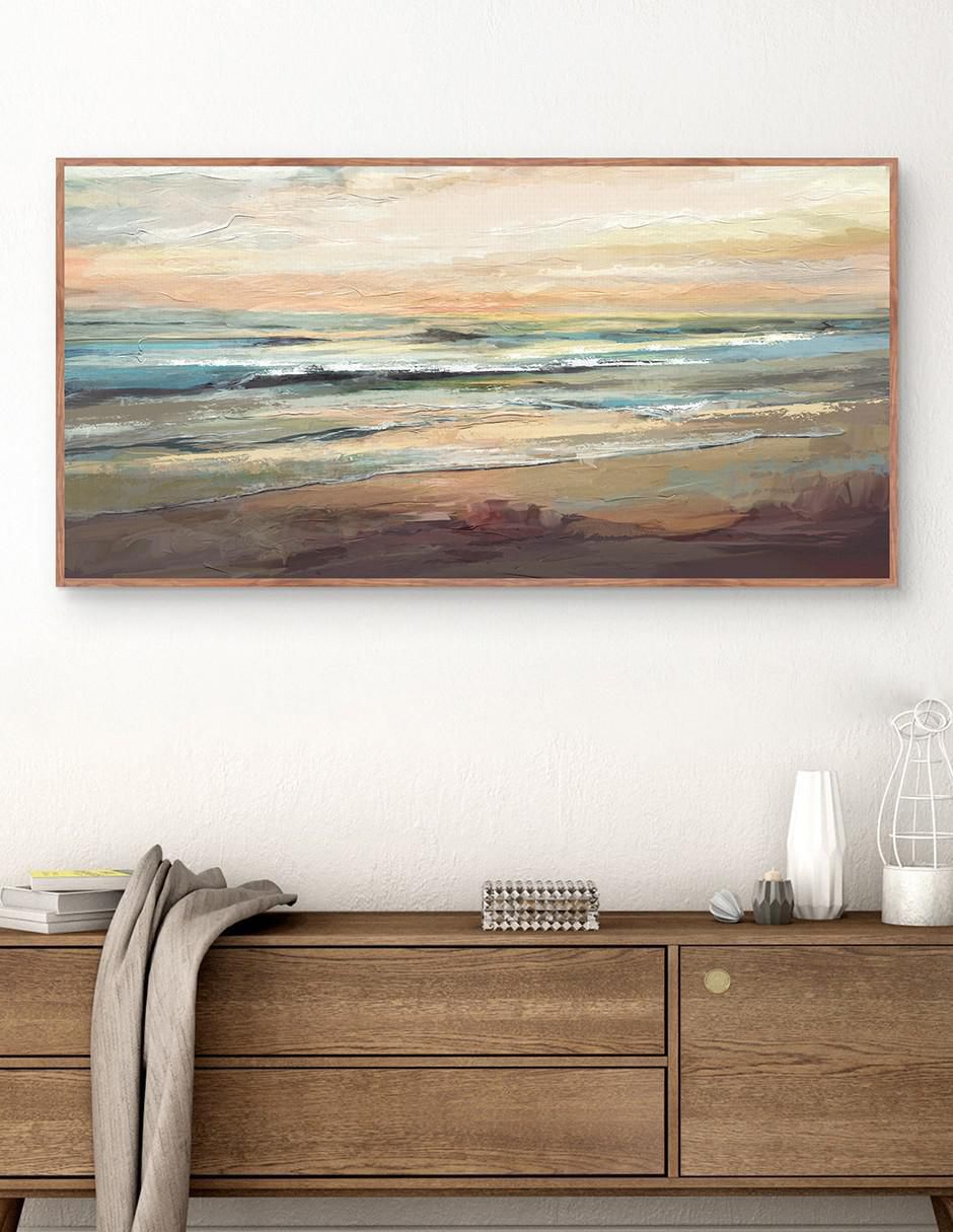 Pintura Mares el día técnica mixta Paisaje Mar del dia 2