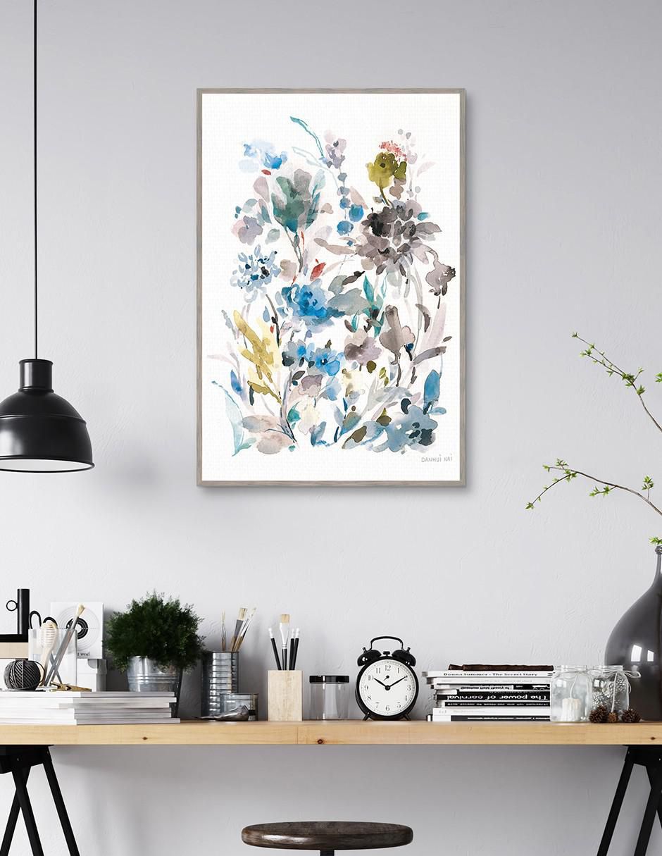 Pintura Breezy Florals II Colorido técnica mixta Floral 2