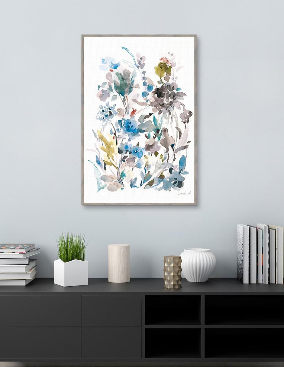 Pintura Breezy Florals II Colorido técnica mixta Floral 4