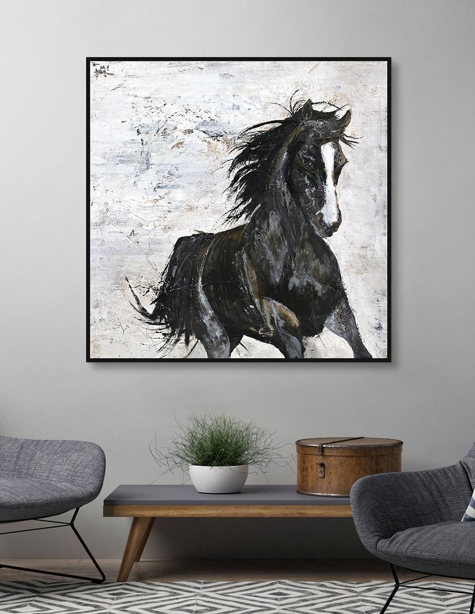 Pintura Caballo salvaje I técnica mixta Animales 2