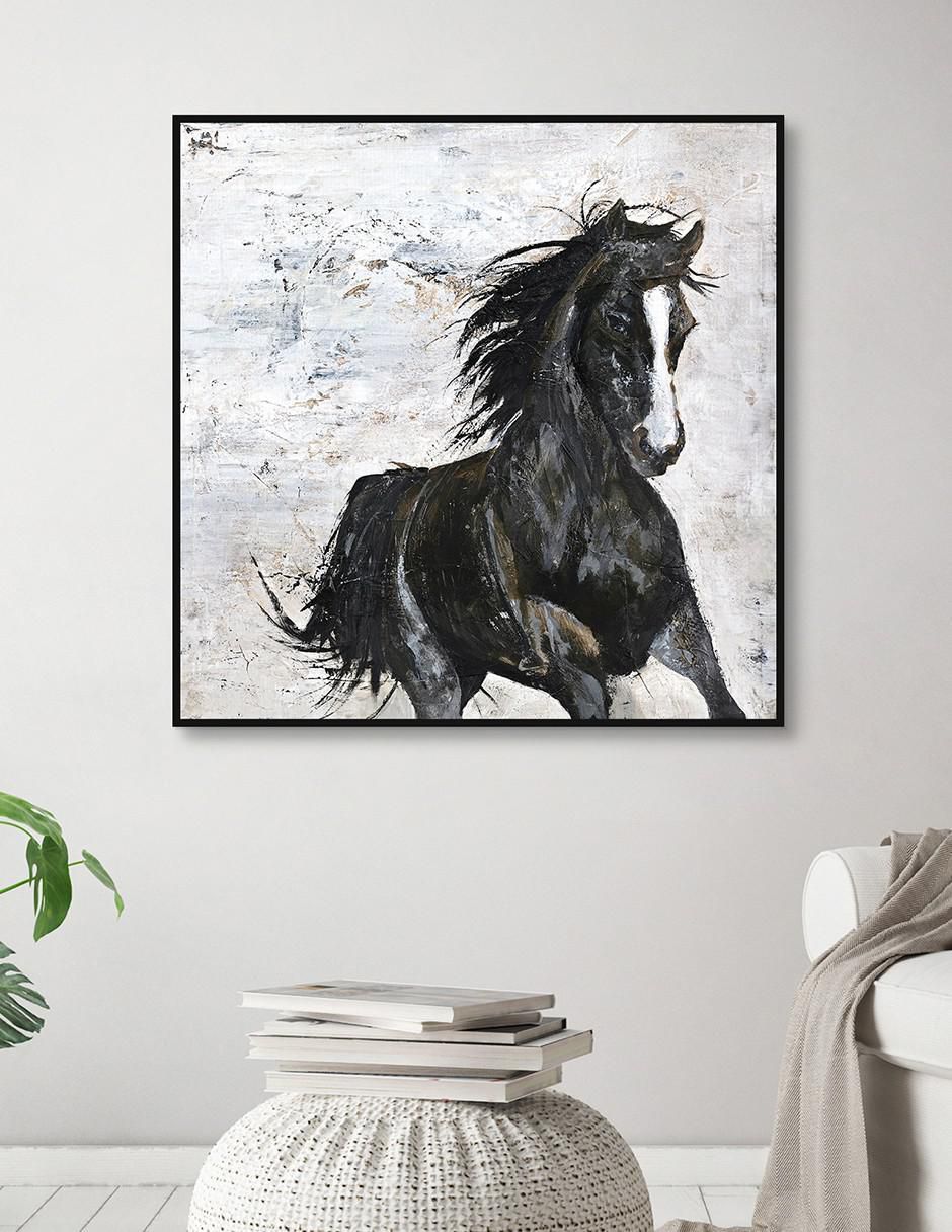 Pintura Caballo salvaje I técnica mixta Animales 3