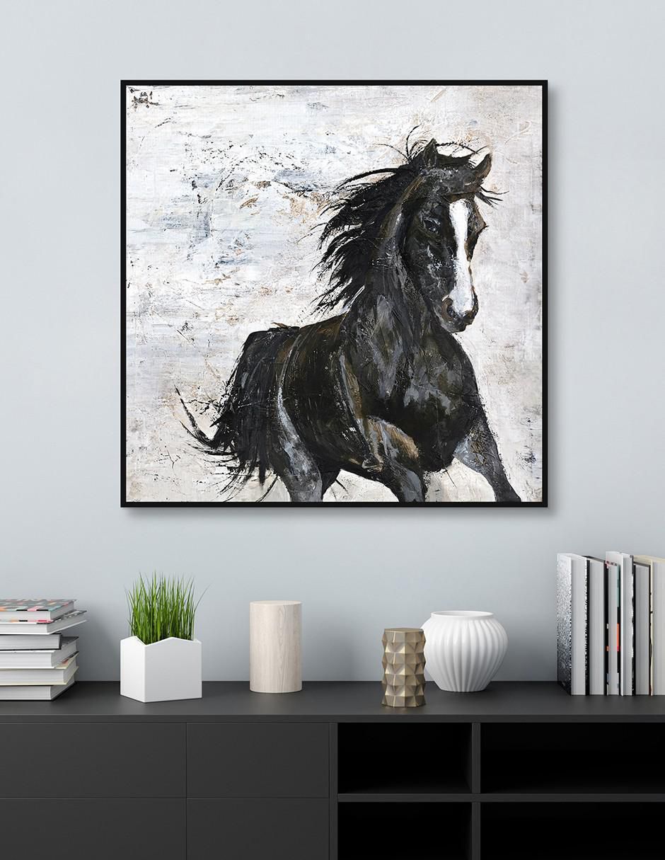 Pintura Caballo salvaje I técnica mixta Animales 4