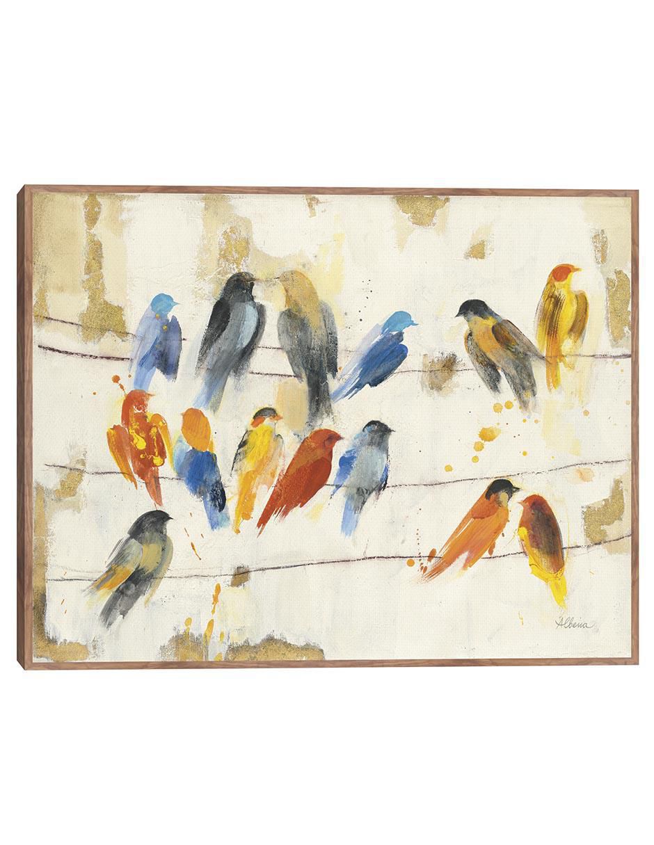Pintura Reunión de la ciudad técnica mixta Animales