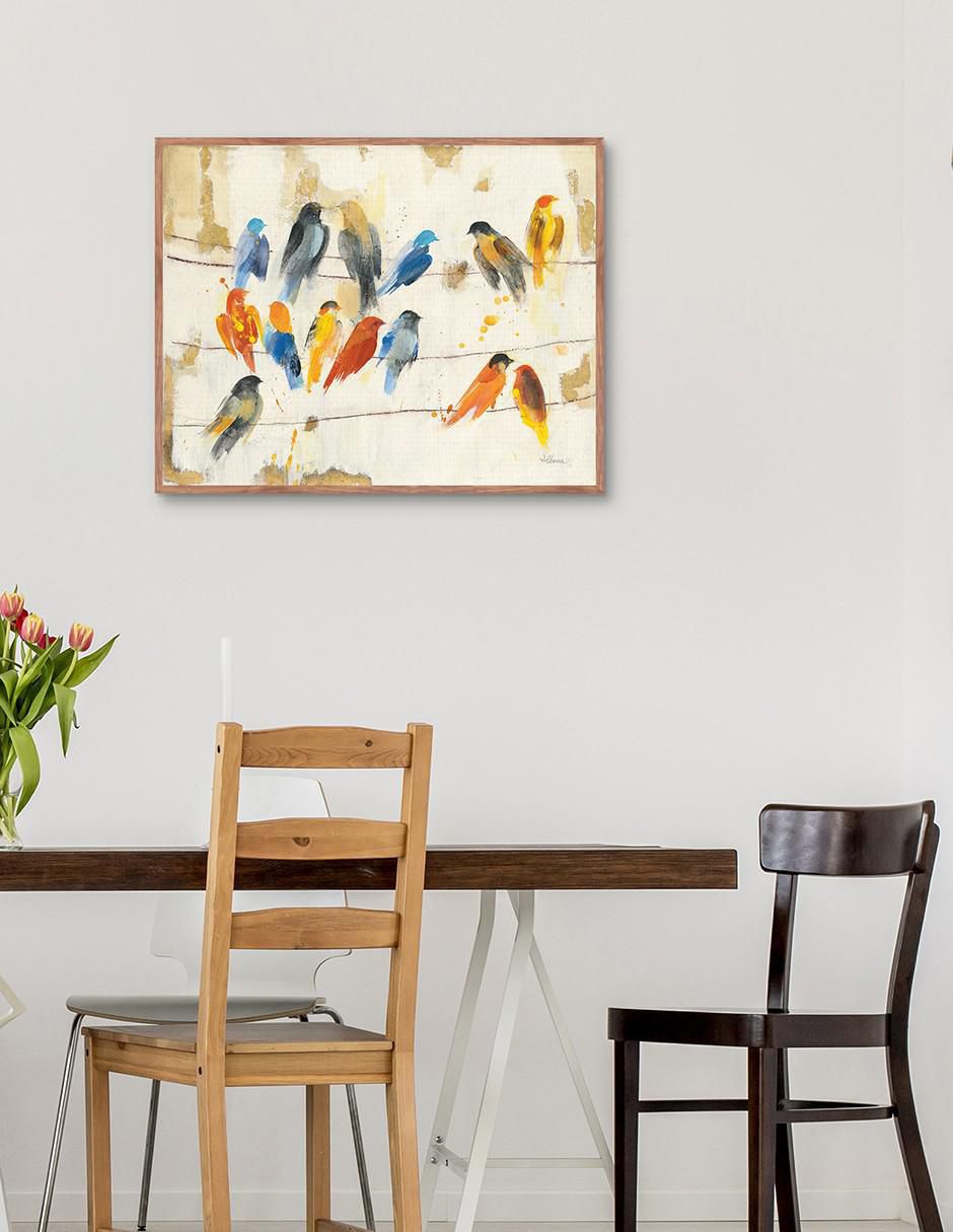 Pintura Reunión de la ciudad técnica mixta Animales 2