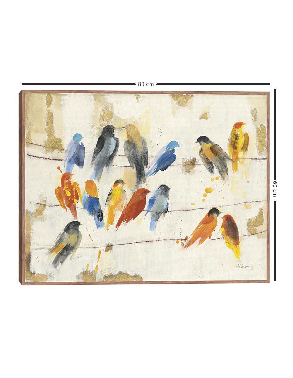 Pintura Reunión de la ciudad técnica mixta Animales 5