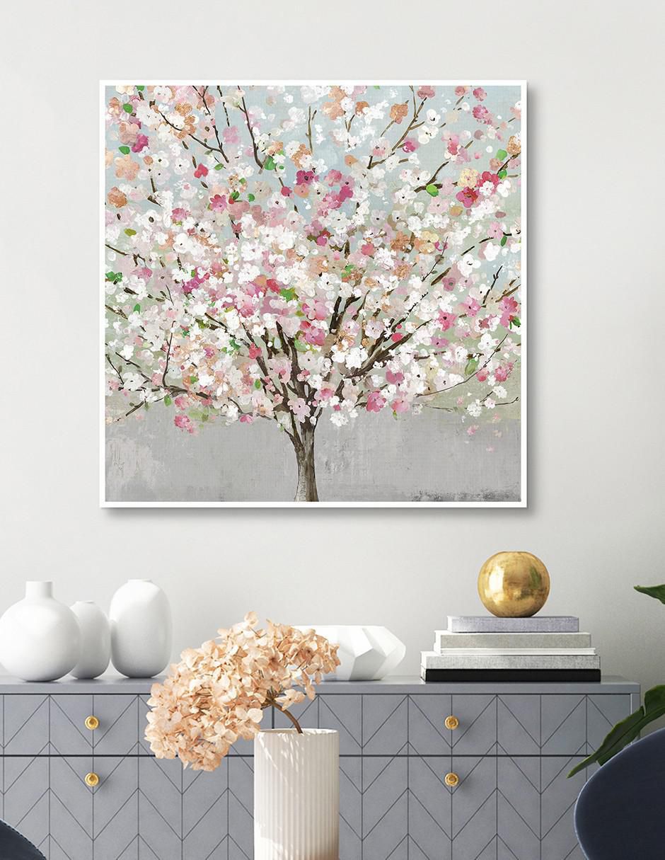 Pintura Amor de primavera técnica mixta Flores 2