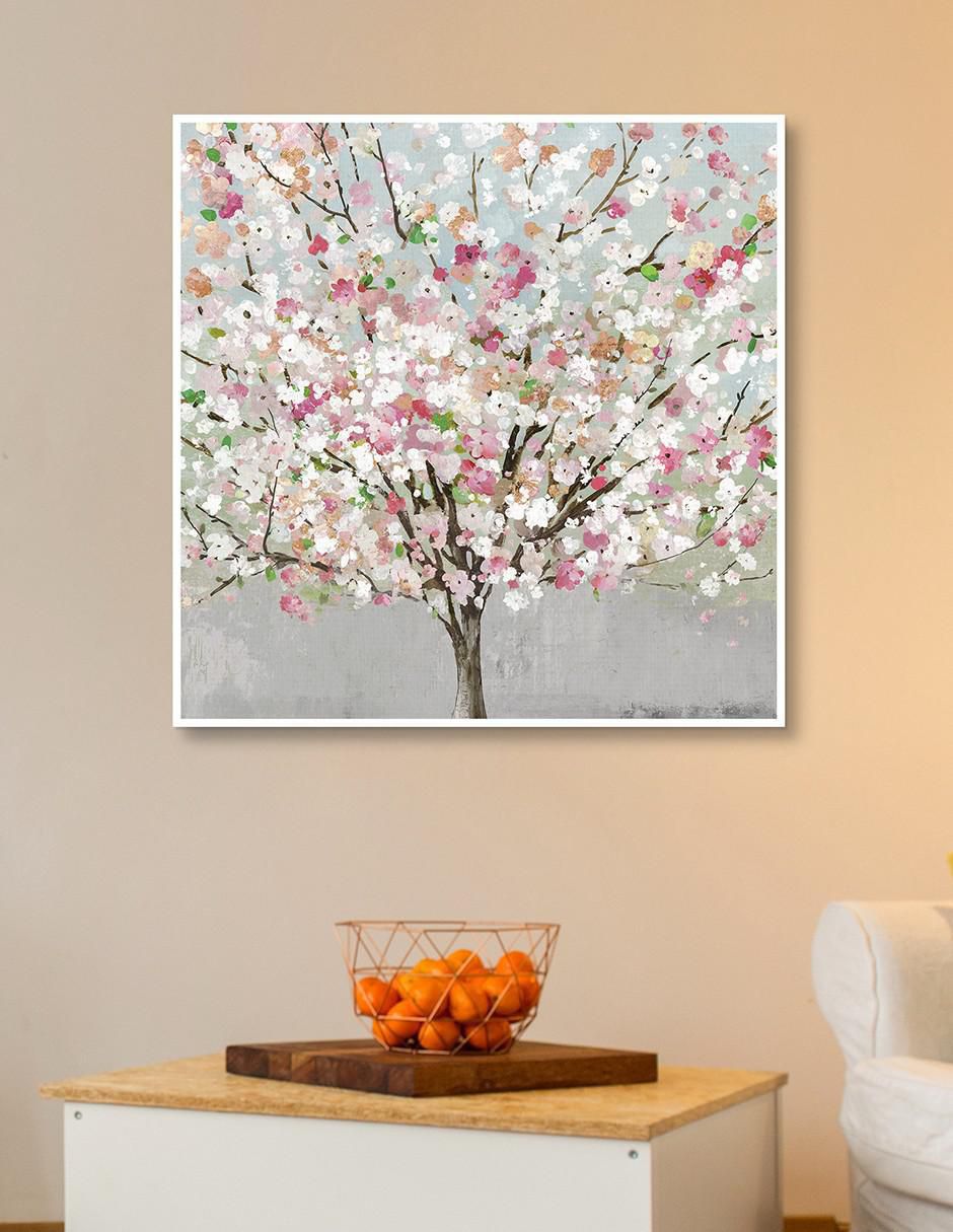 Pintura Amor de primavera técnica mixta Flores 4