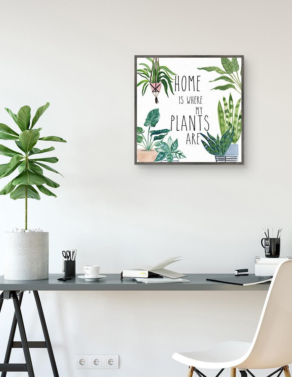 Pintura Casa de las plantas II técnica mixta Floral 3