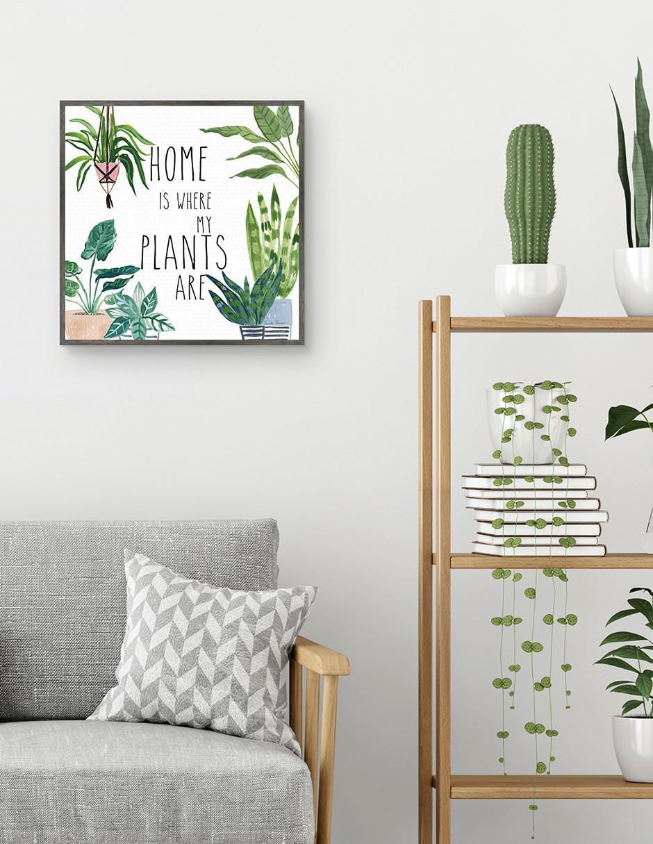 Pintura Casa de las plantas II técnica mixta Floral 4