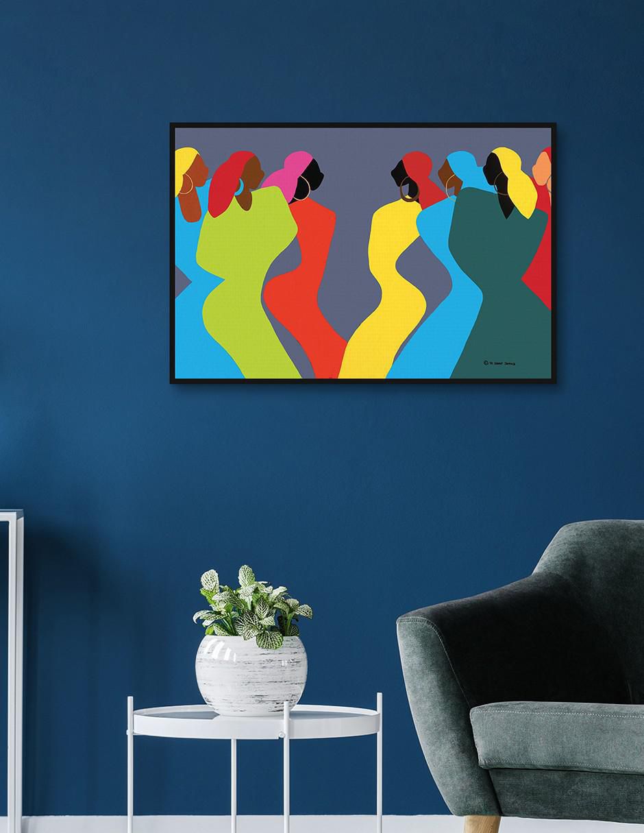 Pintura Tchokola técnica mixta 3