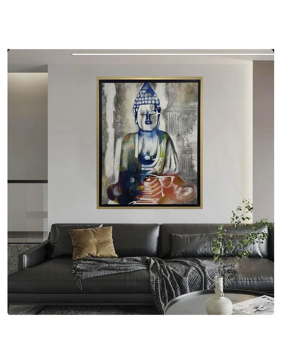 Pintura Buda (Buddha) técnica mixta Espiritualidad 3