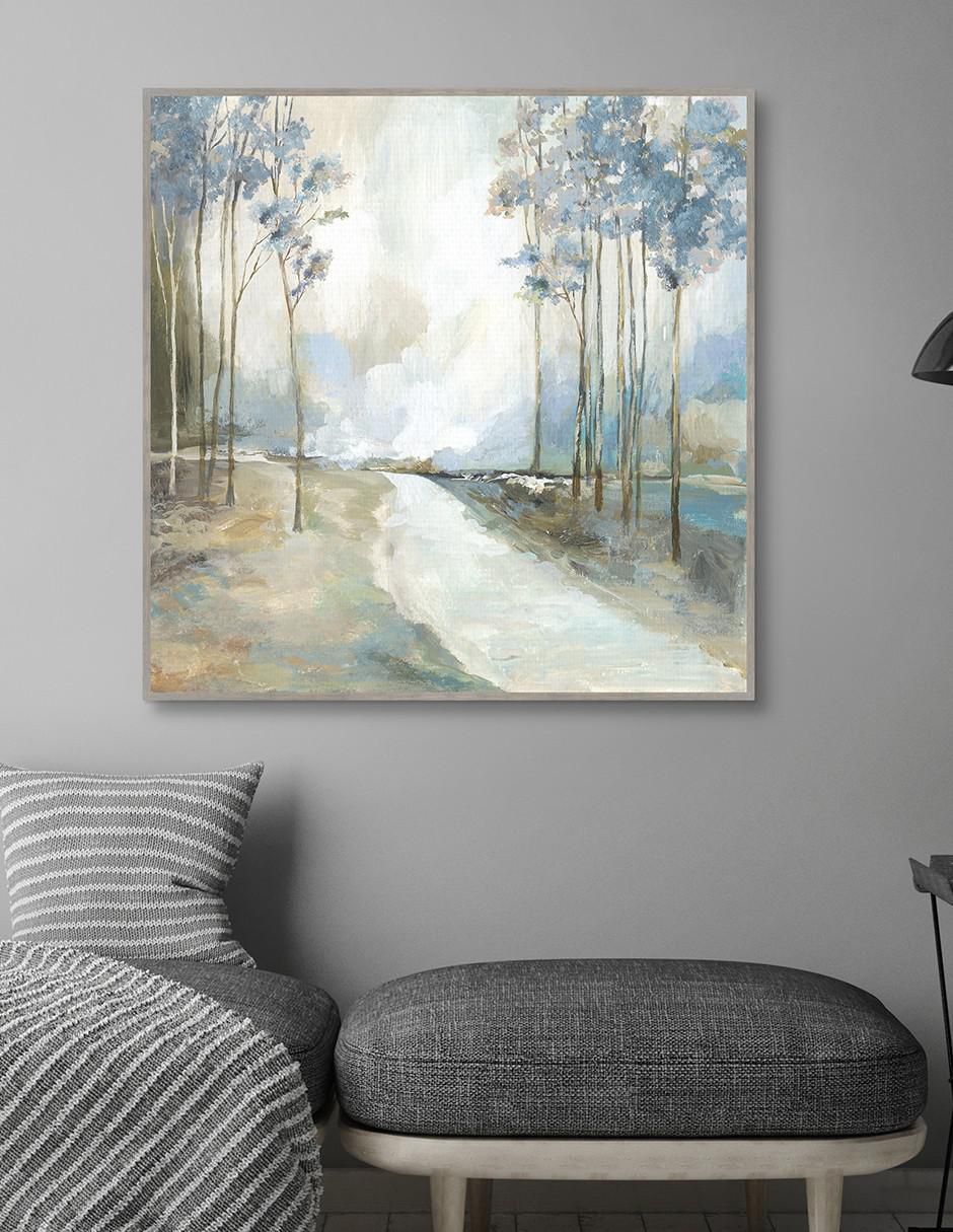 Pintura Ruta Azul Inicio técnica mixta 2