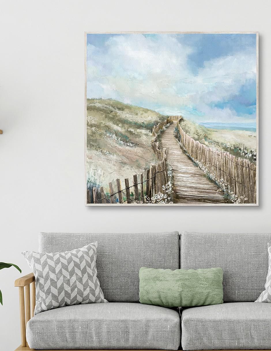 Pintura Paseo marítimo técnica mixta 3