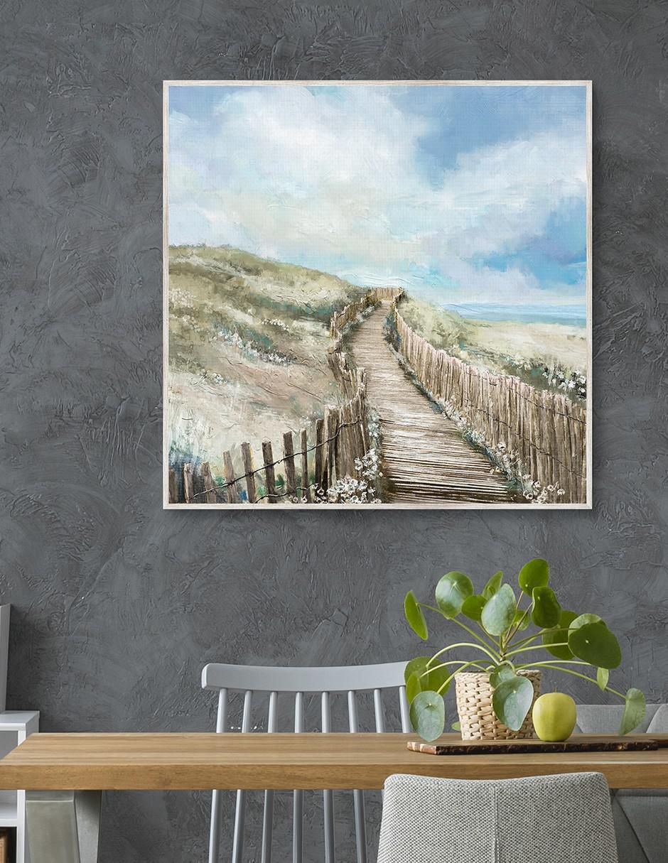 Pintura Paseo marítimo técnica mixta 4
