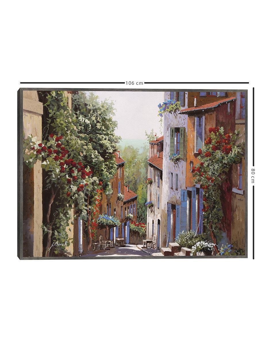 Pintura Vecchia Cagnes técnica mixta Paisaje 5