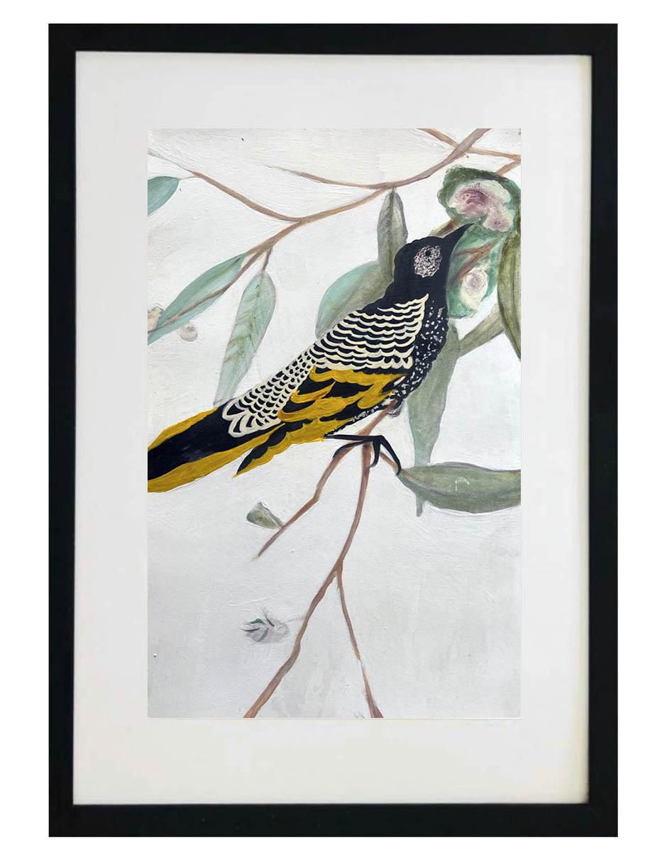 Pintura Yellow Bird II técnica acrílico AnimalArt Pintura Yellow Bird II técnica acrílico AnimalArt