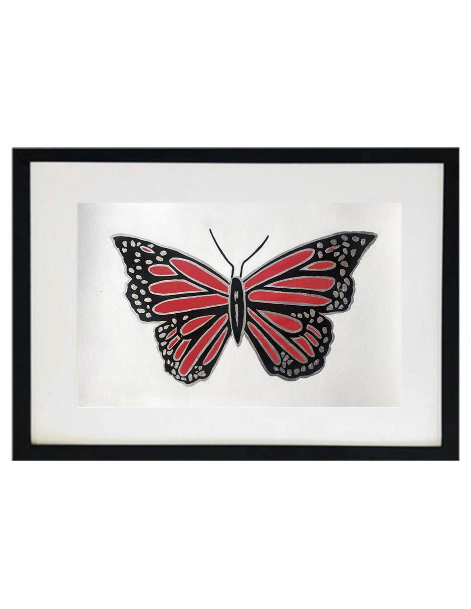 Pintura Butterfly III técnica acrílico AnimalArt