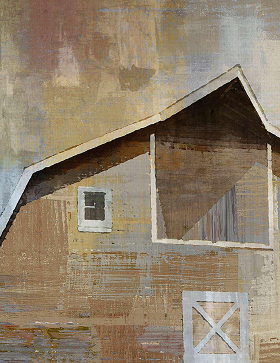 Pintura Cosecha II técnica mixta Paisaje 3