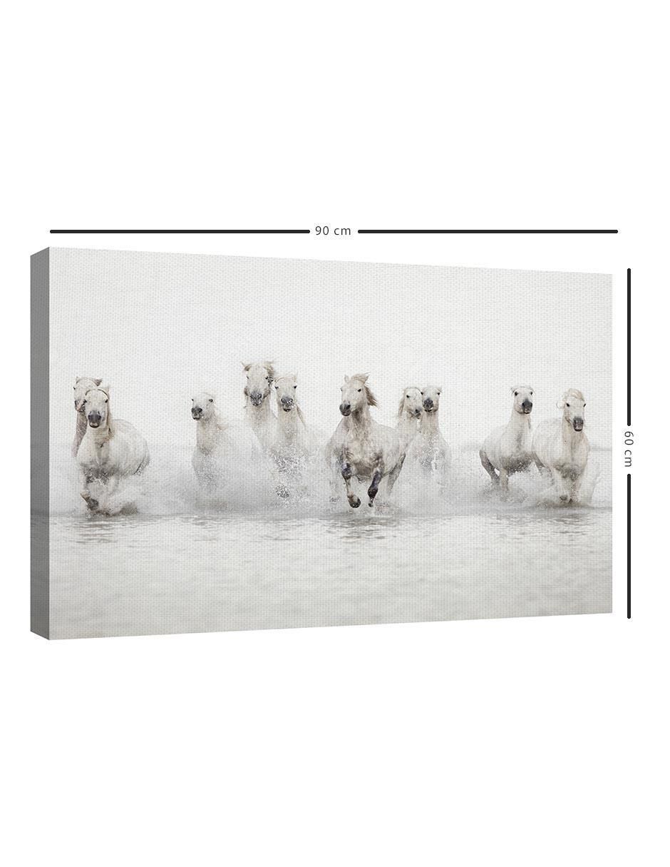 Pintura Caballos blancos técnica mixta Animales 4
