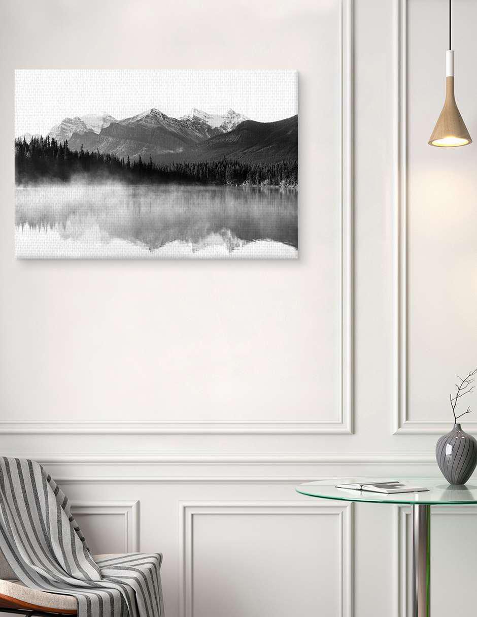 Pintura Susurros de invierno técnica mixta Paisaje 4