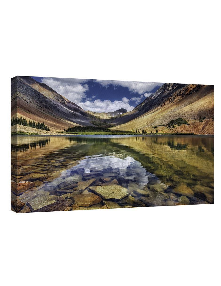 Pintura Montaña de mezcla técnica mixta Paisaje