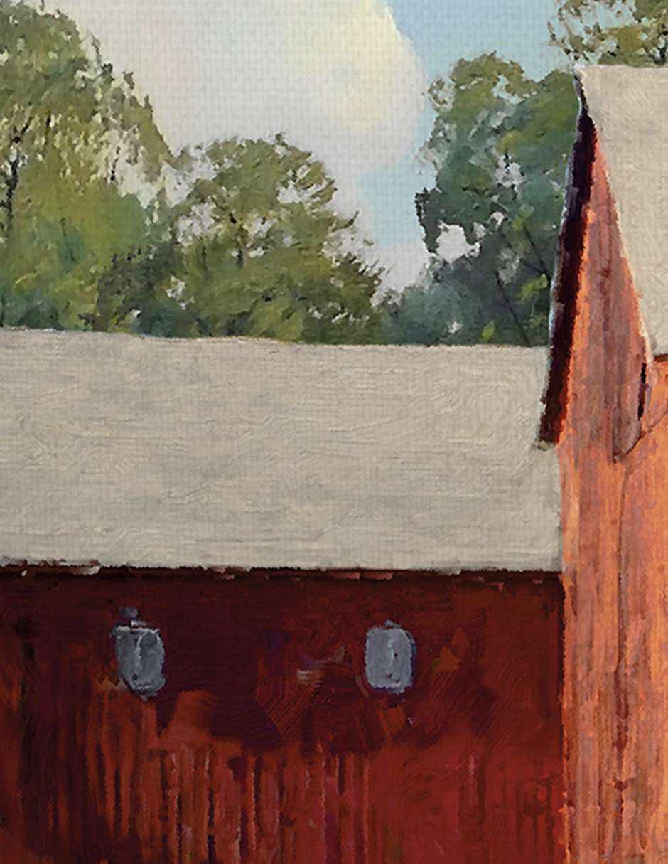 Pintura Un parche de amapola técnica mixta Paisaje 3