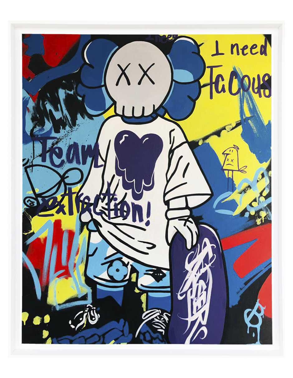Pintura Caos Pop técnica acrílico MilleniArt Pintura Caos Pop técnica acrílico MilleniArt