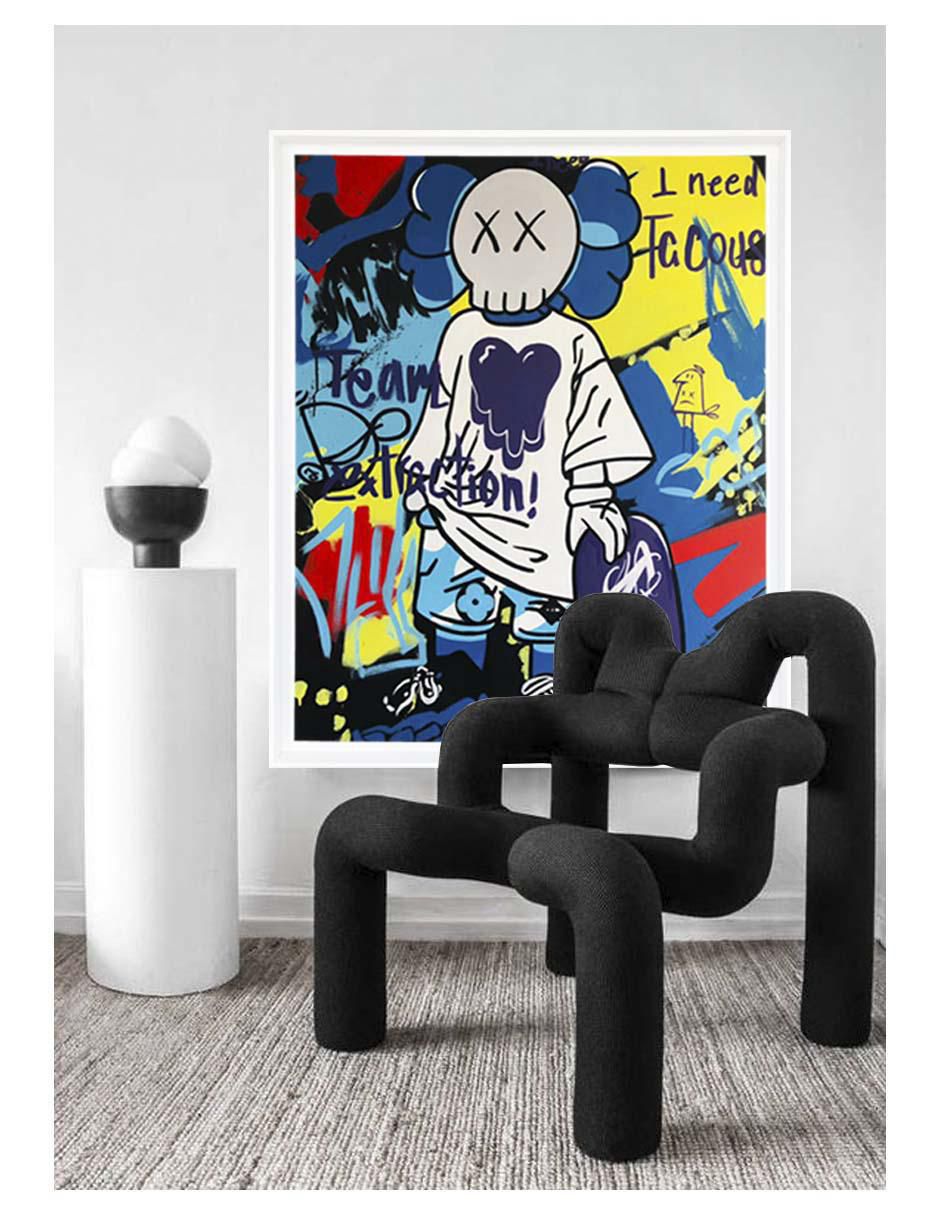 Pintura Caos Pop técnica acrílico MilleniArt 2