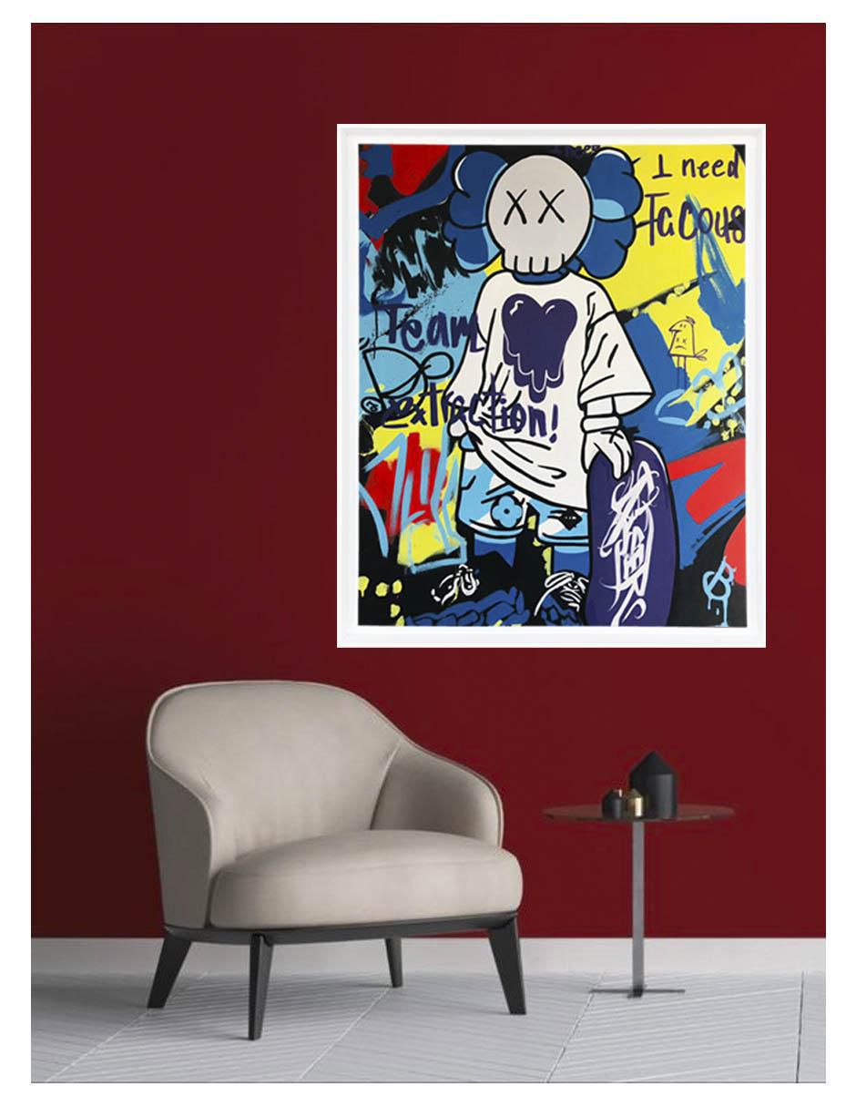 Pintura Caos Pop técnica acrílico MilleniArt 3