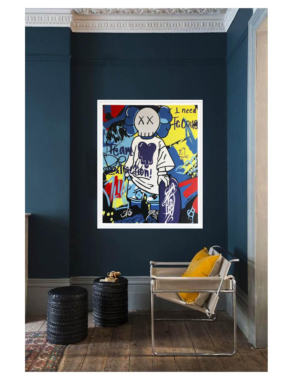 Pintura Caos Pop técnica acrílico MilleniArt 4