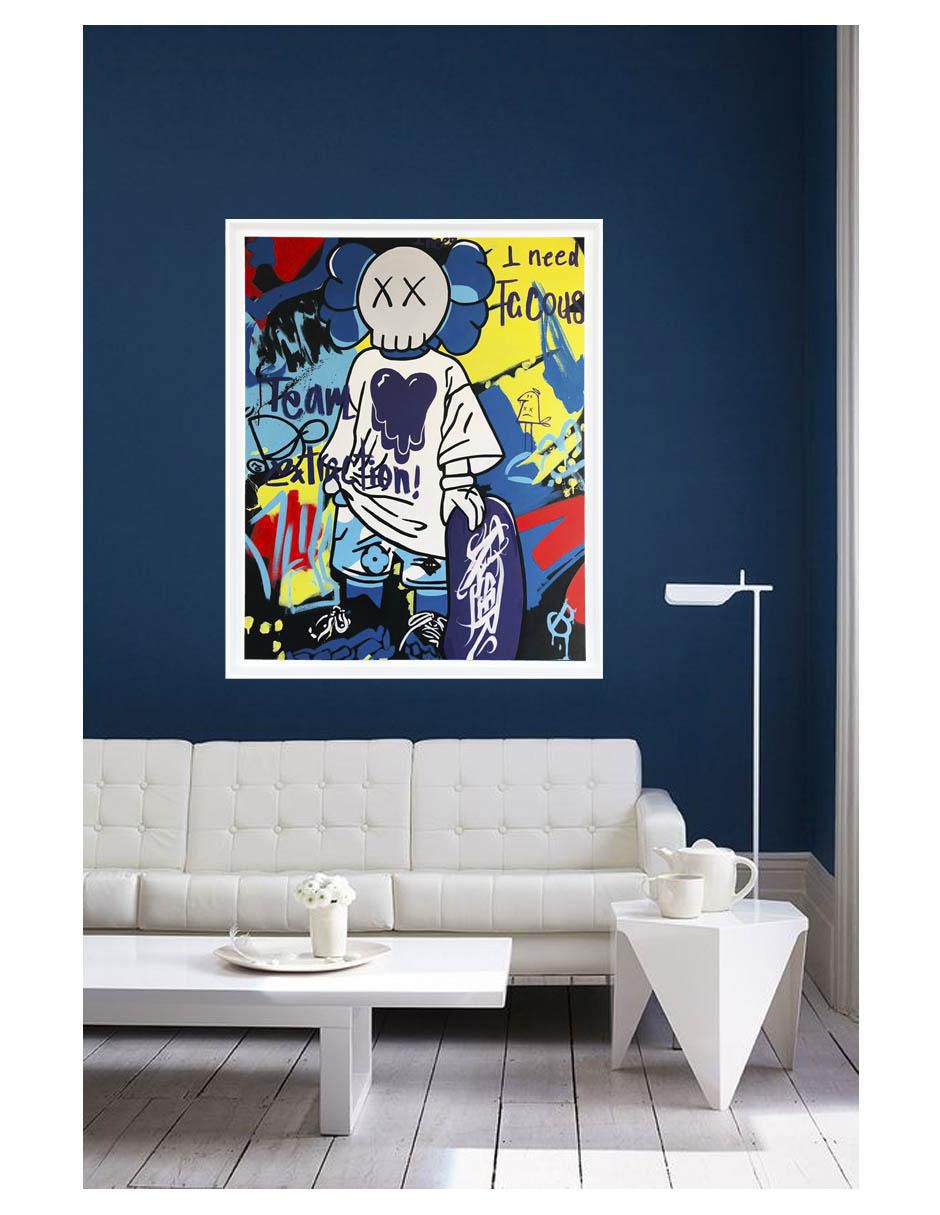 Pintura Caos Pop técnica acrílico MilleniArt 5
