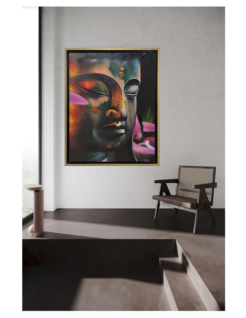 Pintura Buda (Buddha) III técnica mixta Espirituales 4