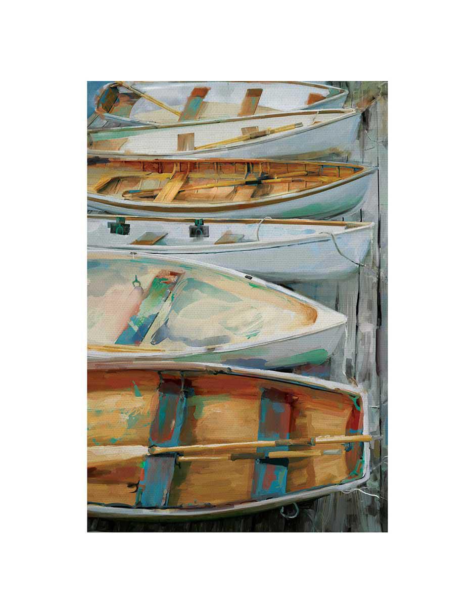 Pintura Junto al muelle técnica mixta 2