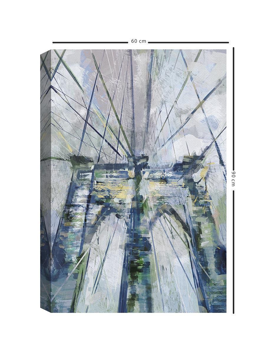 Pintura Paisaje de puente técnica mixta 5