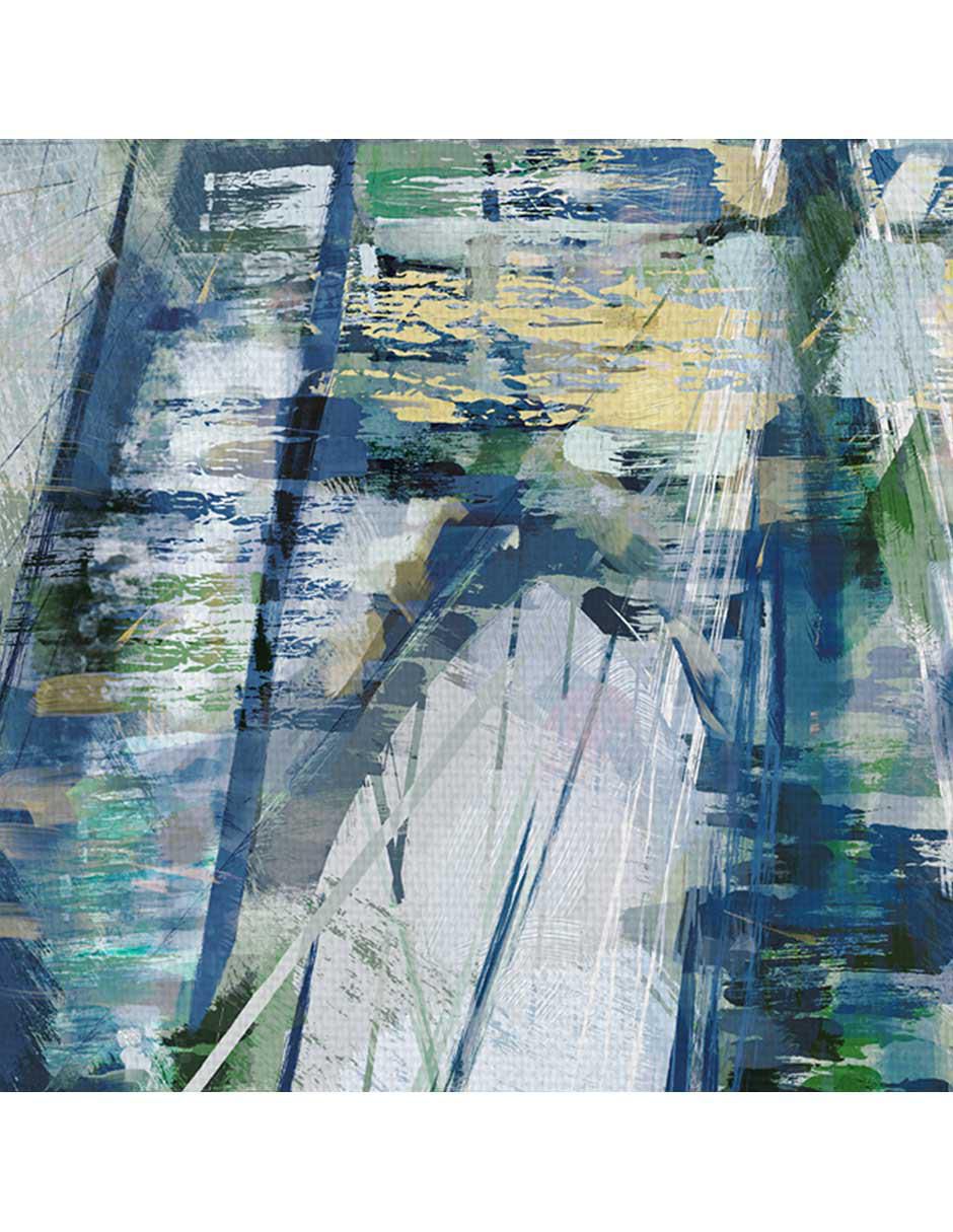 Pintura Paisaje de puente técnica mixta 4