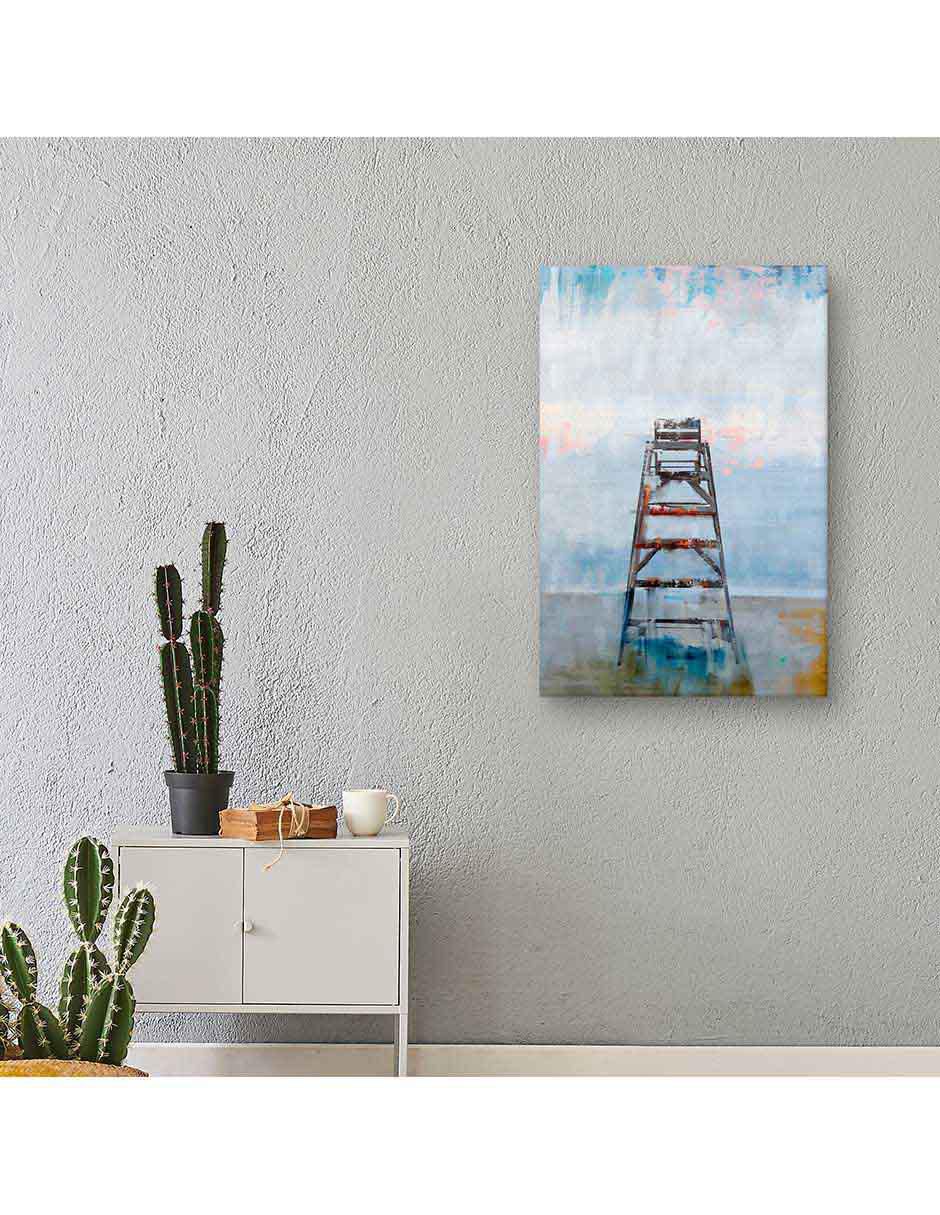 Pintura El puesto de observacion técnica mixta 3