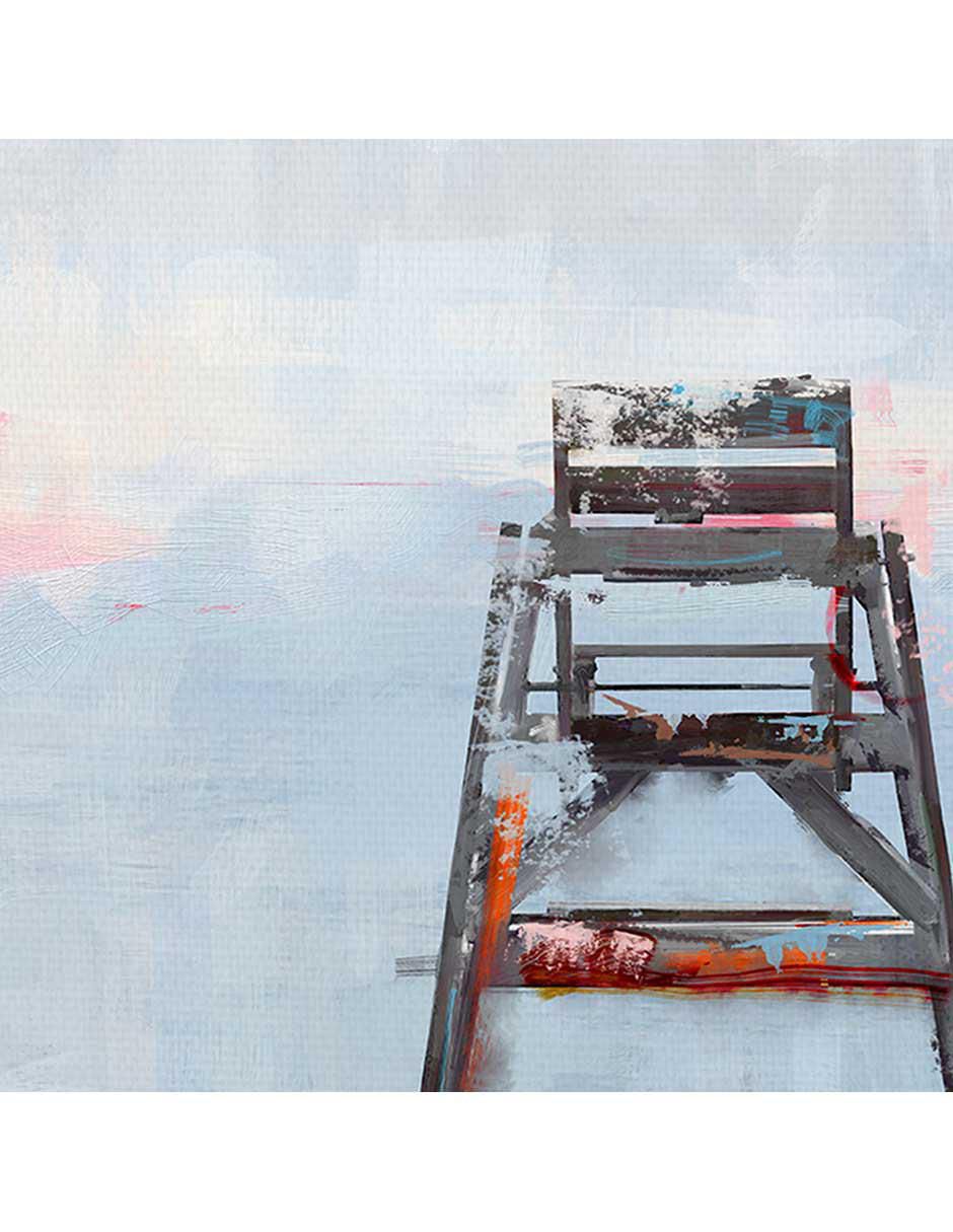 Pintura El puesto de observacion técnica mixta 4